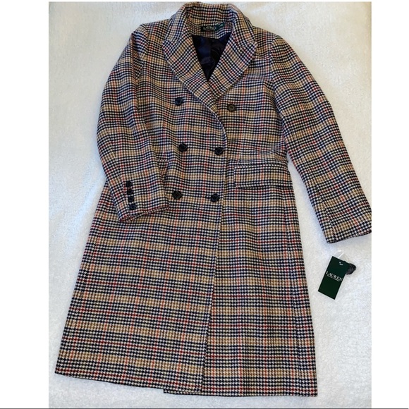 Ralph Lauren Sienna Plaid Wool Coat 
